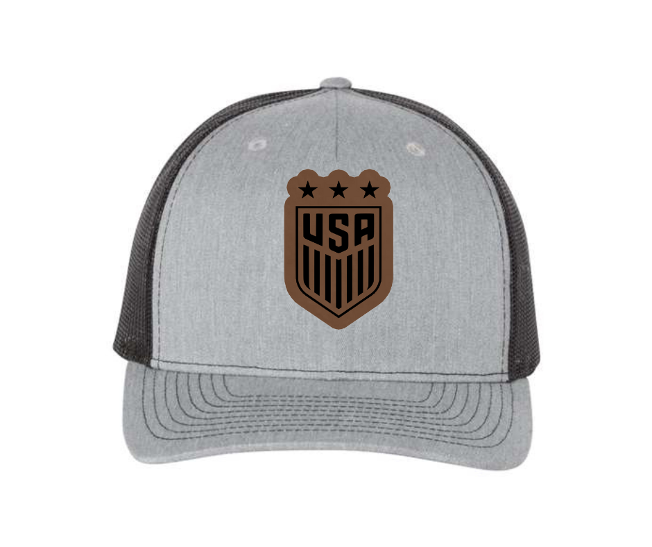 USA Leatherette Patch with Heat Adhesive