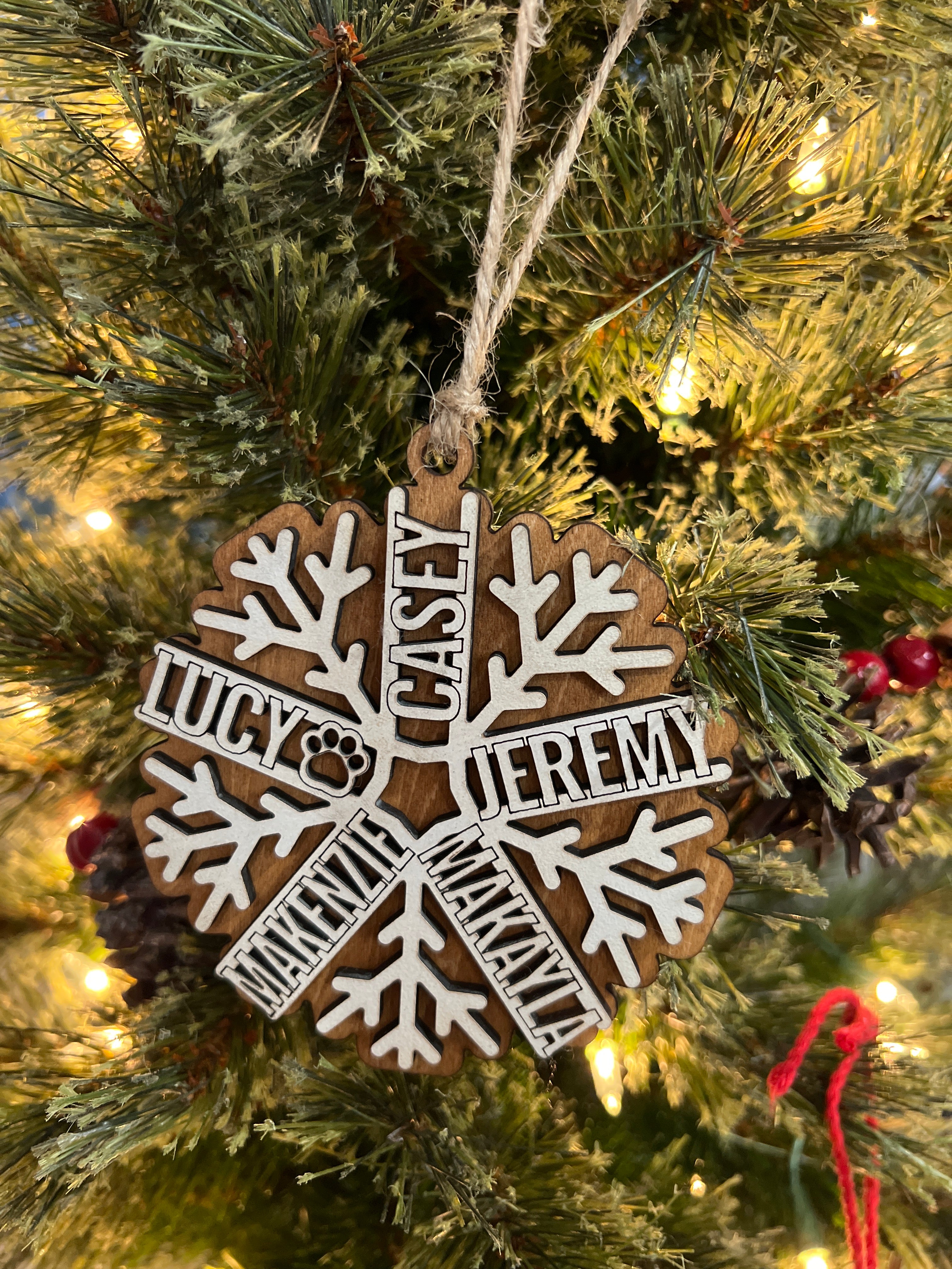 Custom Snowflake Name Ornaments – Inkwell Transfers and Supplies LLC