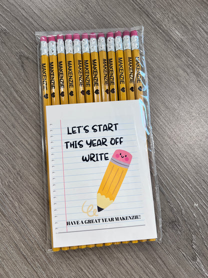 Custom Ticonderoga Pencils (12 Pack)