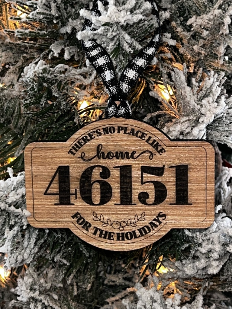Custom Zip Code Ornament – Inkwell Transfers and Supplies LLC